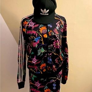 Adidas floral garden track jacket and dress
